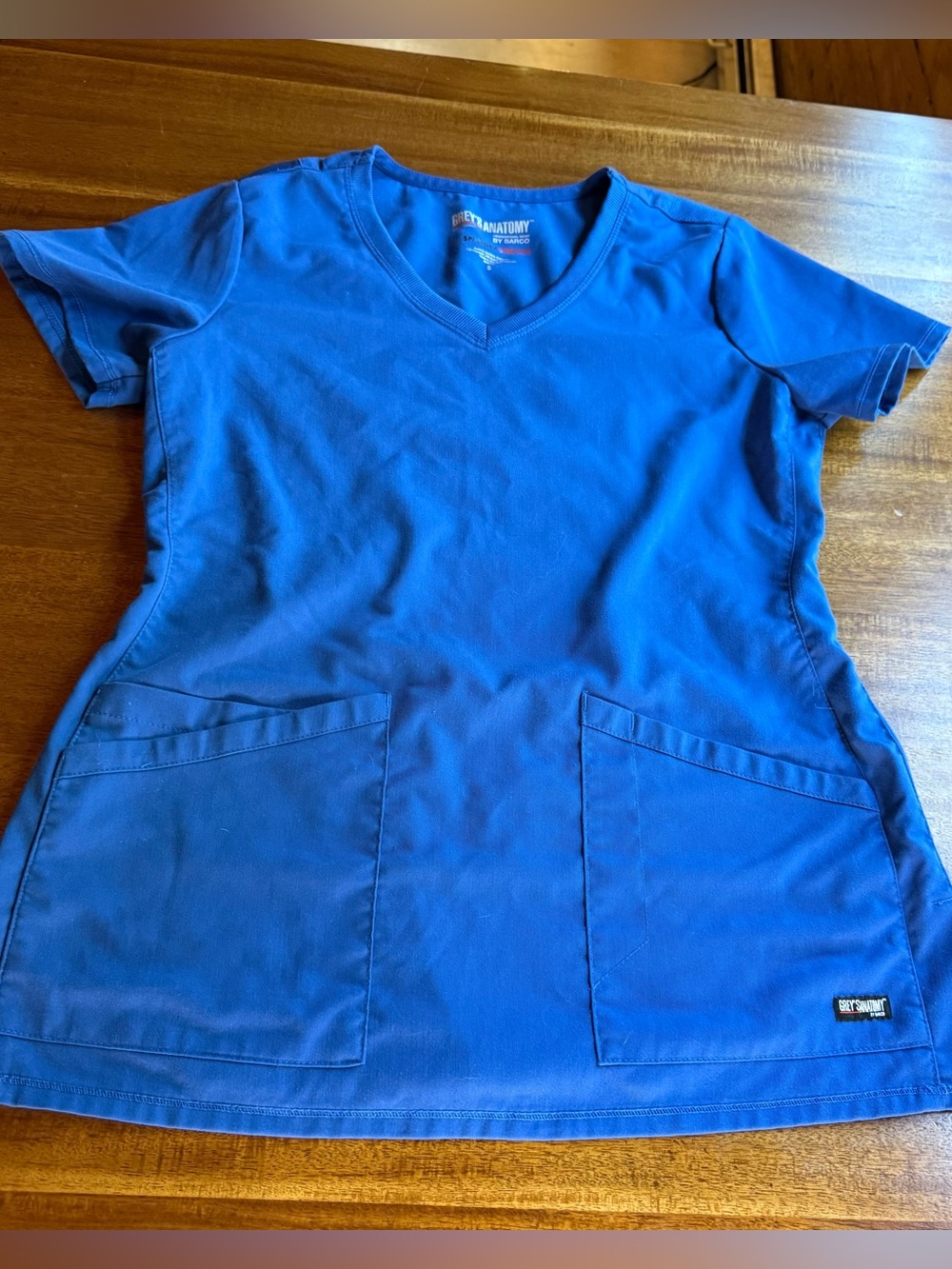 Grey's Anatomy Royal Blue V-Neck Scrub Top